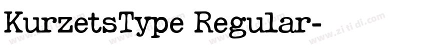 KurzetsType Regular字体转换